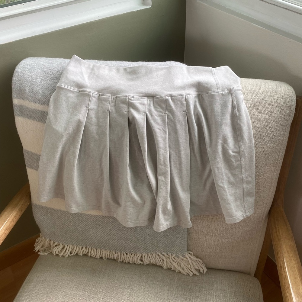 Vuori Light Gray Mini Skirt